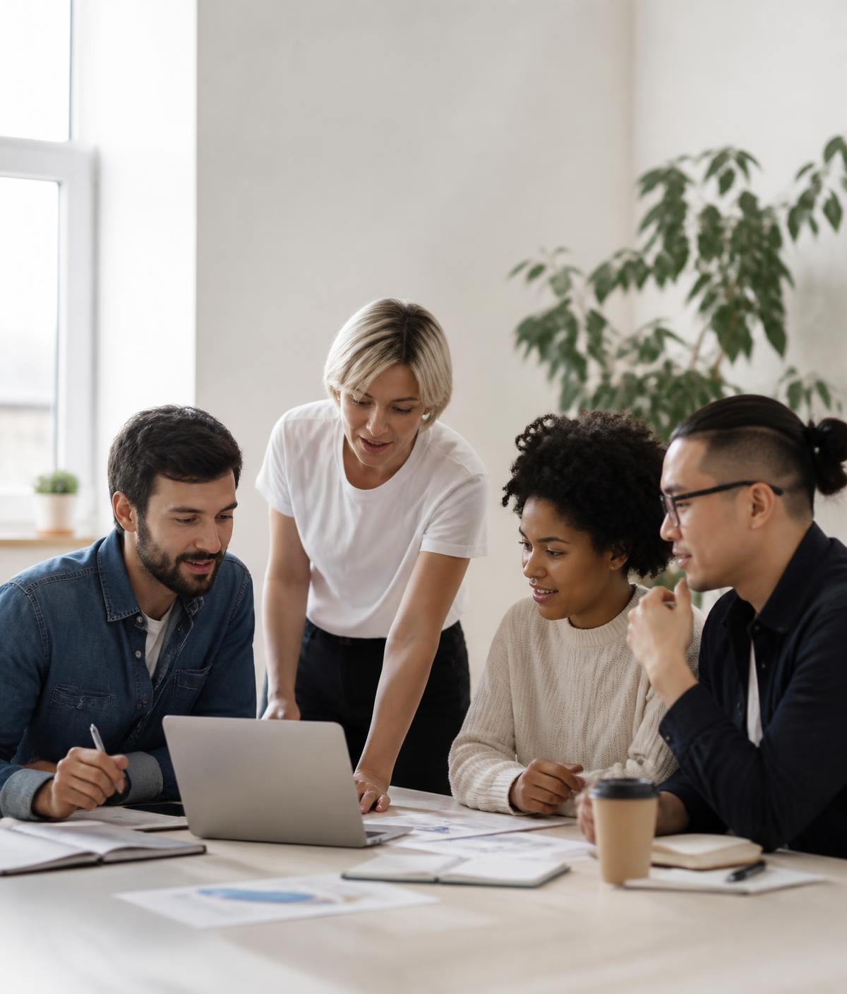 Équipe LIBERTAVIA LLC en réunion de travail